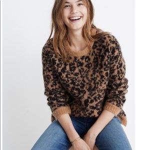 ❄️Madewell Leopard Print Sweater